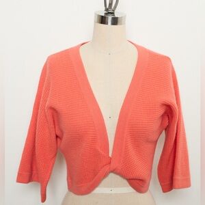 Deep V Neck Short-sleeve Crop top 100% Cashmere[NEW]